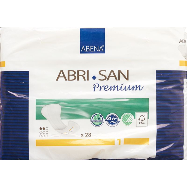 Abri-San Premium anatómiailag formázott betét Nr1 10x22cm narancs