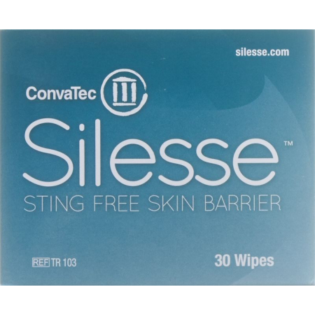Silesse toalhetes de silicone não irritantes para proteção da pele 30 unid.