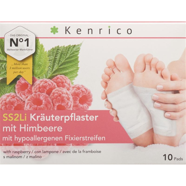 Kenrico herbal plasters with raspberry 10 pcs
