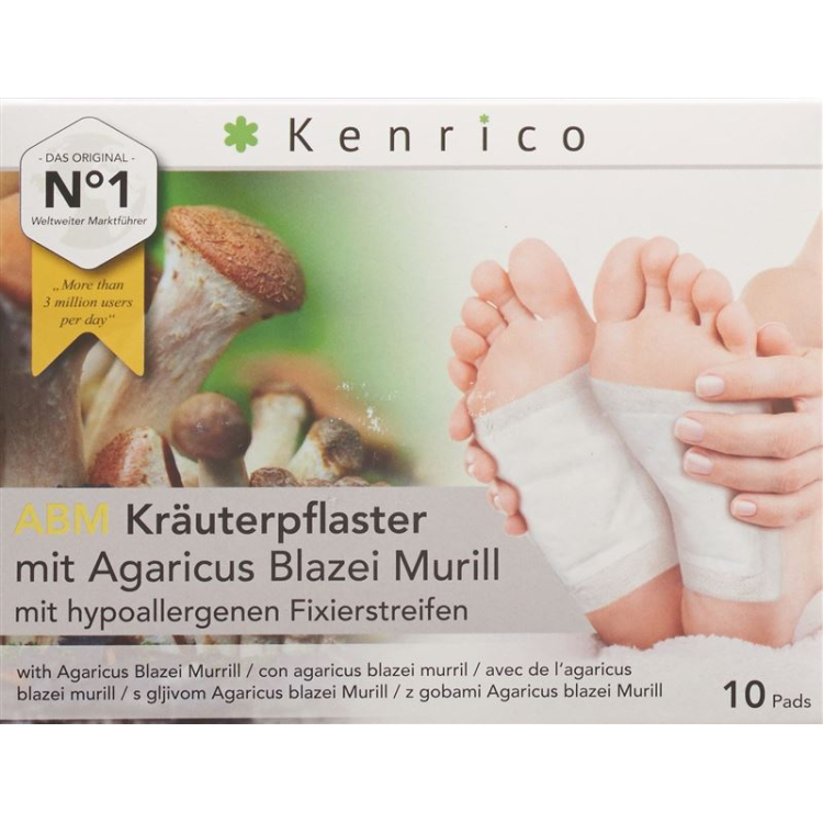 Kenrico herbal plasters Agaricus Blazei Murill 10 pieces