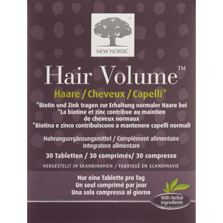 New nordic hair volume tabl 30 stk