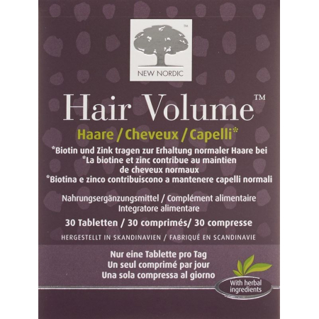 NEW NORDIC Hair Volume Tabl 30 Stk
