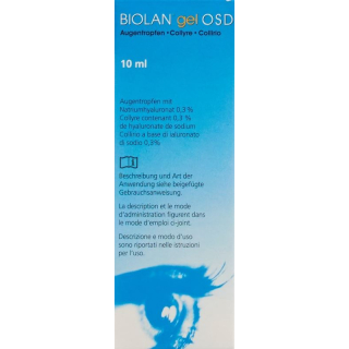Biolan gel OSD Natriumhyaluronat 0.3 % Fl 10 ml