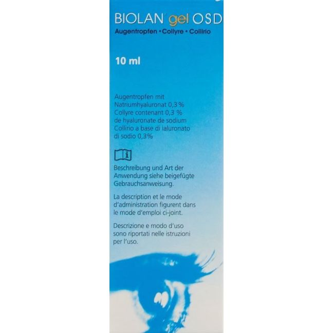 Biolan gel OSD sodium hyaluronate 0.3% Fl 10 ml