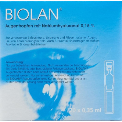 Biolan eye drops 60 monodoseose 0.35 ml