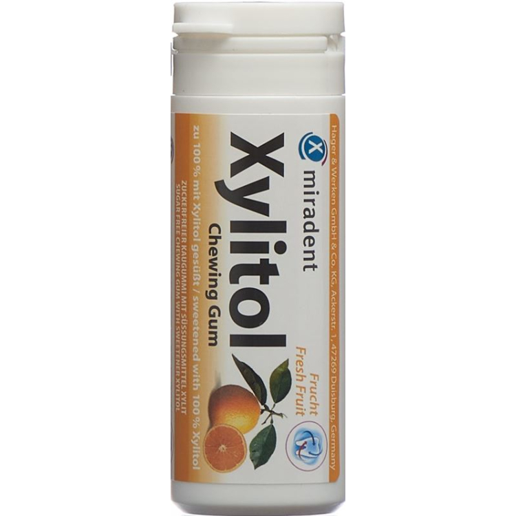 Miradent Xylitol Τσίχλα Φρούτα 12 x 30 τεμ