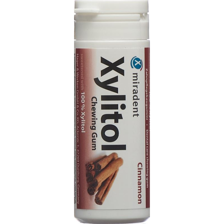 Miradent Xylitol Närimiskumm Kaneel 12 x 30 tk