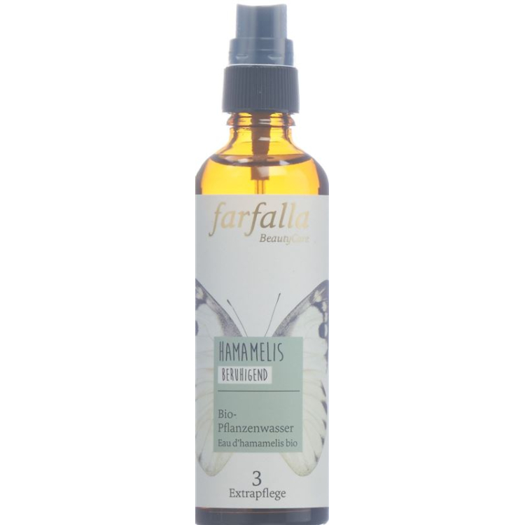 farfalla organic plant Hamamelis water spray 75 ml