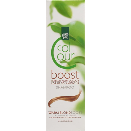 Henna Plus Color Boost šampon za toplo blond 200 ml