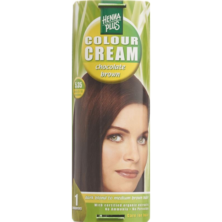 Henna Plus Color Krem 5,35 czekoladowy brąz 60 ml