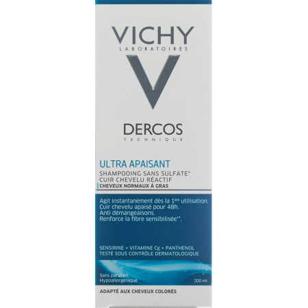 Vichy Dercos Shampooing Ultra-Sensitive Oily scalp french 200 ml