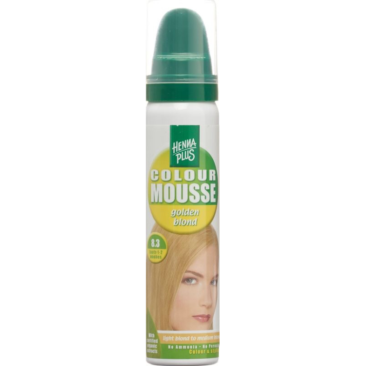 HENNA PLUS Colour Mousse Golden blond 8.3 75 ml