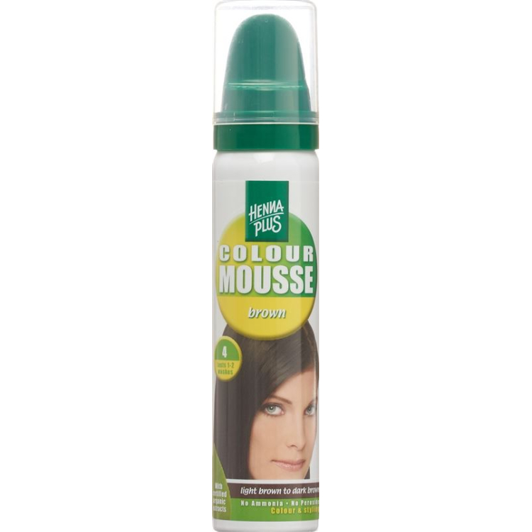 HENNA PLUS Color Mousse Brown 4 75 ml