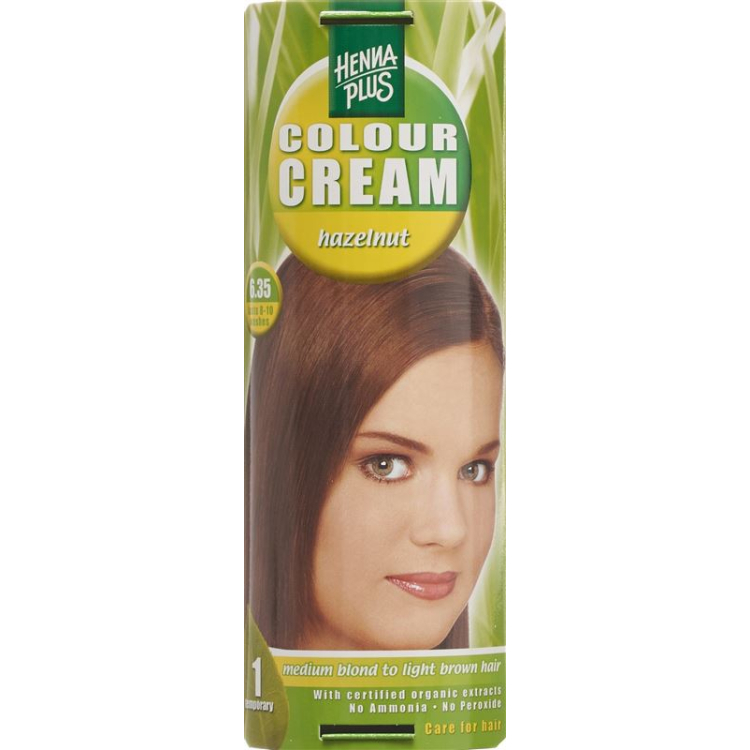 Henna Plus Color Cream 6,35 lazdyno riešutų 60 ml