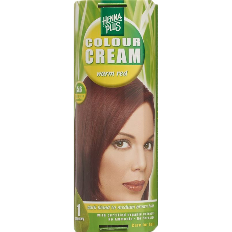 Henna Plus Color Cream 5,6 melegvörös 60 ml