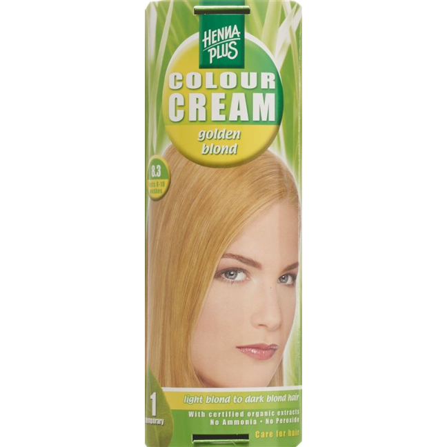 Henna Plus Color Cream 8.3 goudblond 60 ml