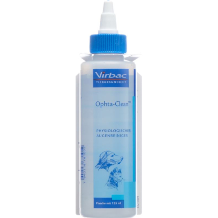 Ophta Clean Physiolog solution pour chiens/chats flacon 125 ml
