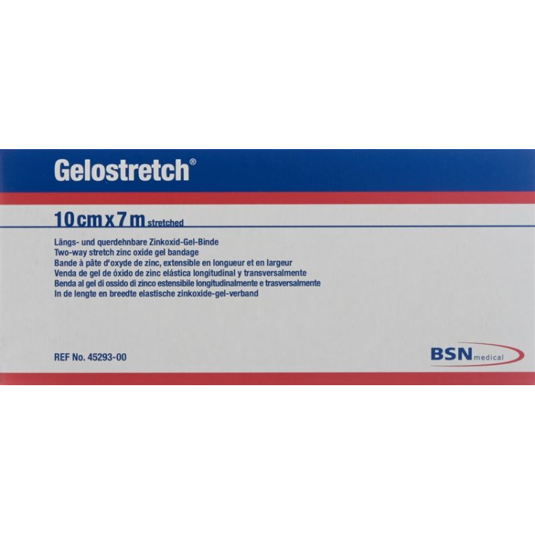 GELOSTRETCH zinkgelverband 7mx10cm 10 st