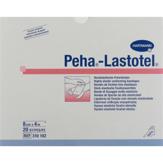 Peha-Lastotel bandages 8cmx4m 20 pcs