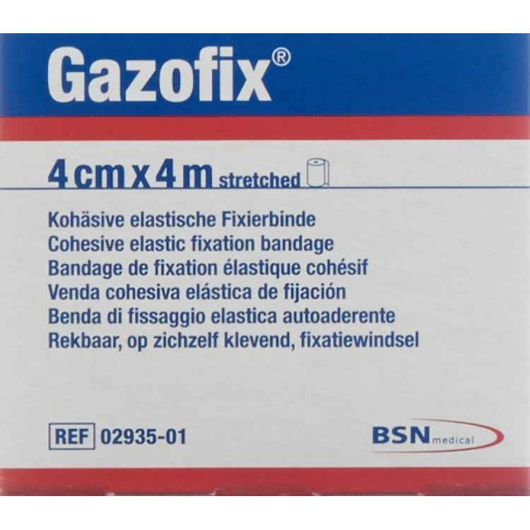 Gazofix cohesive fixation bandage 4cmx4m skin-colored, latex-free