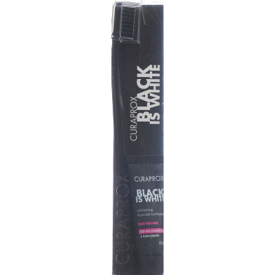 Curaprox Black is White Light Pack toothbrush + toothpaste