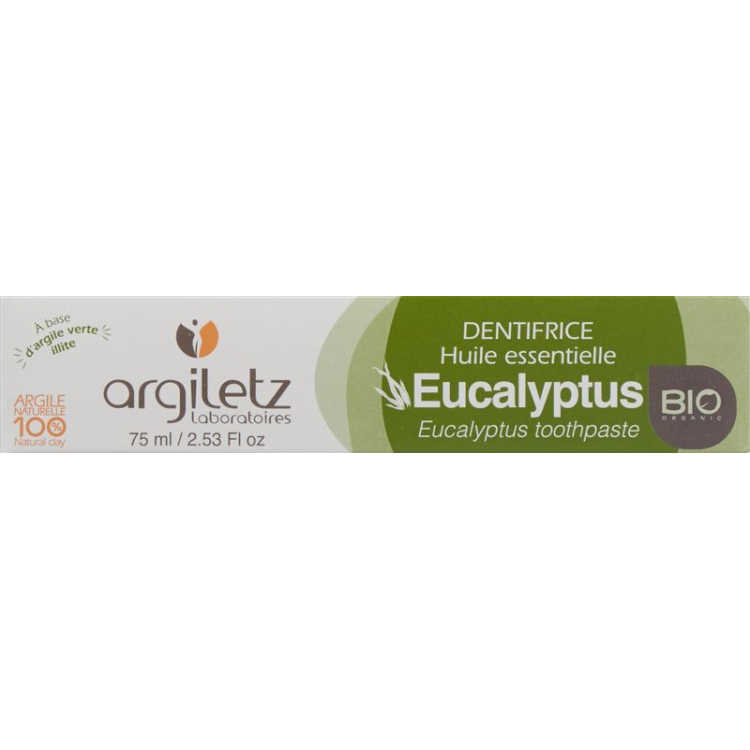 Argiletz Tandpasta Eucalyptus Bio Tb 75 ml