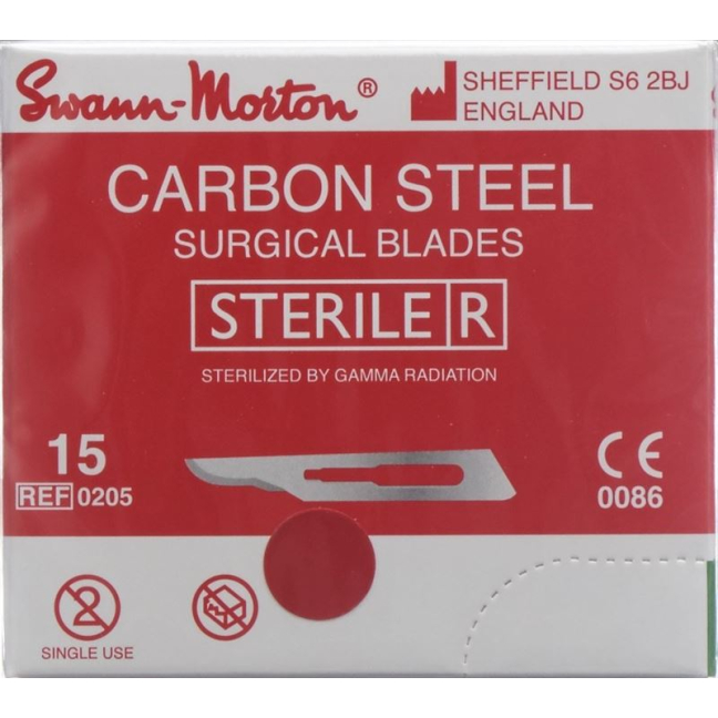 Swann-Morton scalpel blades Fig. 15 sterile 100 pcs