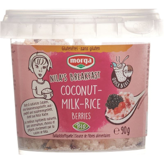 Morga Coconut Milk Rice Berries Gluten Free Bio Ds 90 g
