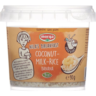 Morga Coconut Milk Rice Banana Gluten Free Bio Ds 90 g