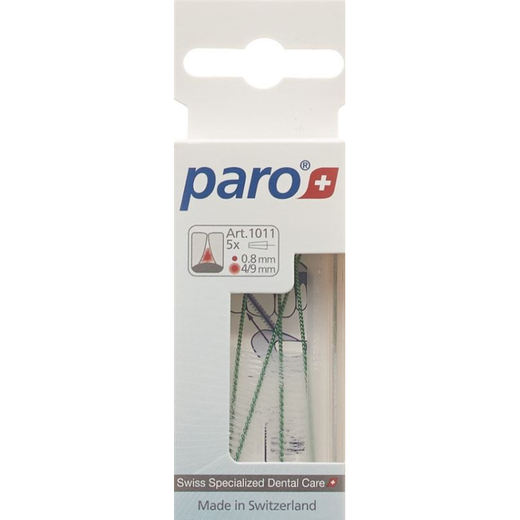 PARO ISOLA LONG 4/9mm mittel grün konisch 5 Stk