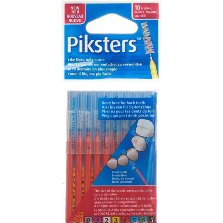 מברשות בין שיניים Piksters 4 10 יח'