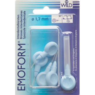 Emoform cepillos interdentales 1,7mm azul claro 5uds