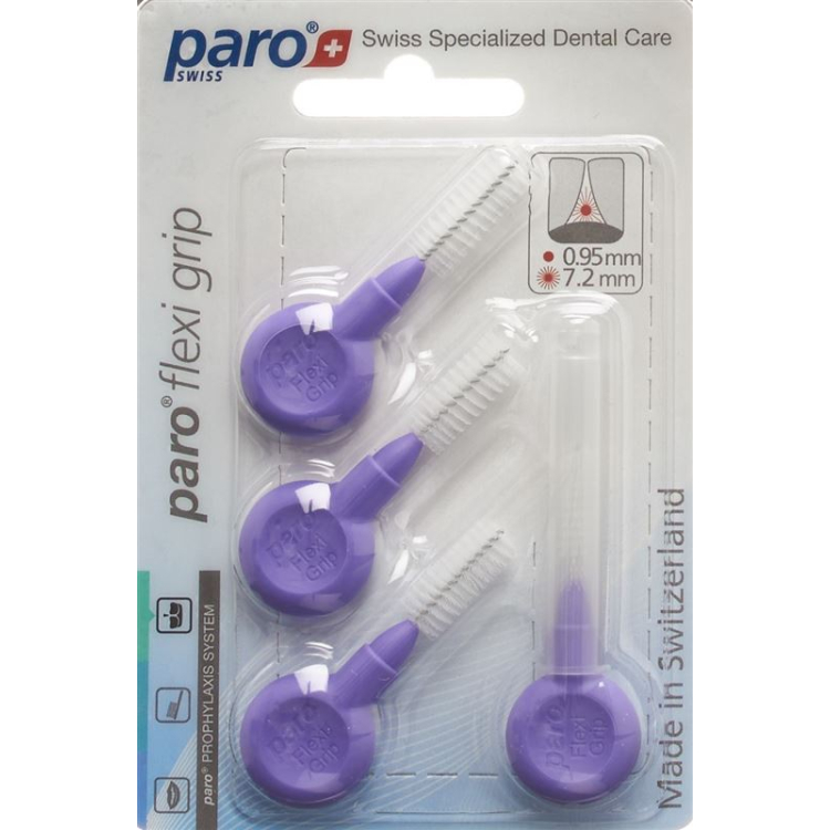 paro Flexi Grip 8 мм миттел-гроб Виолетт Зилиндрич 4 Stk