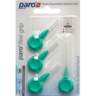 paro Flexi Grip 5mm 장갑 녹색 자일린드리쉬 4개