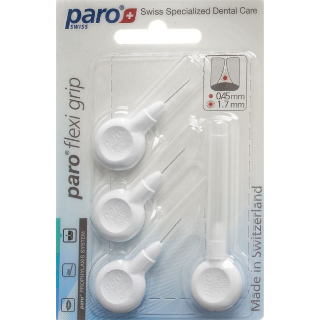 paro Flexi Grip 1.7mm xxxx-fine white cylindrical 4 pcs