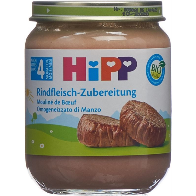 Hipp Rindfleisch Zubereitung 4 Monate (neu) 125 g