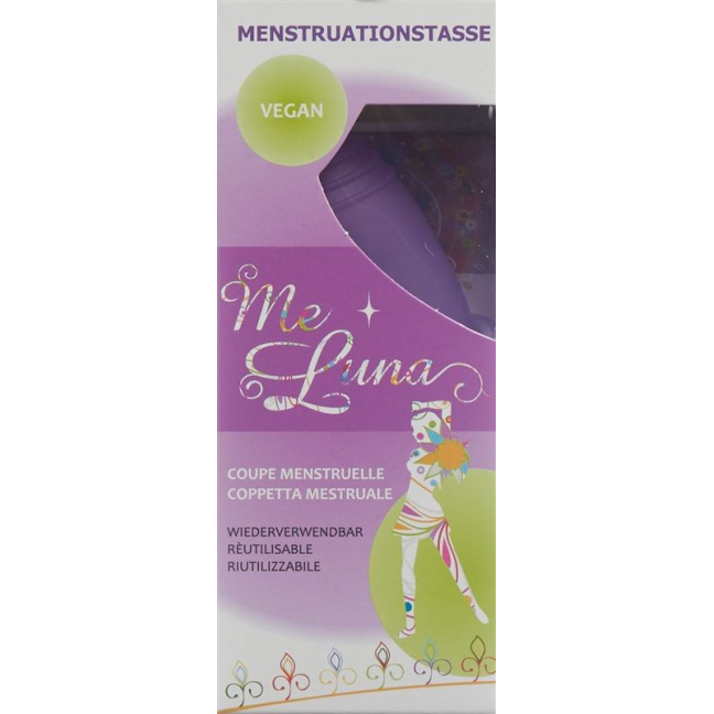 Me Luna Menstruationstasse Classic M Kugel Violett