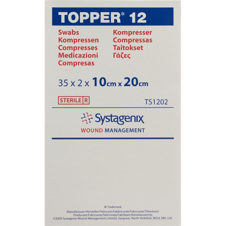 TOPPER 12NW KOMP 10X20CM S0614