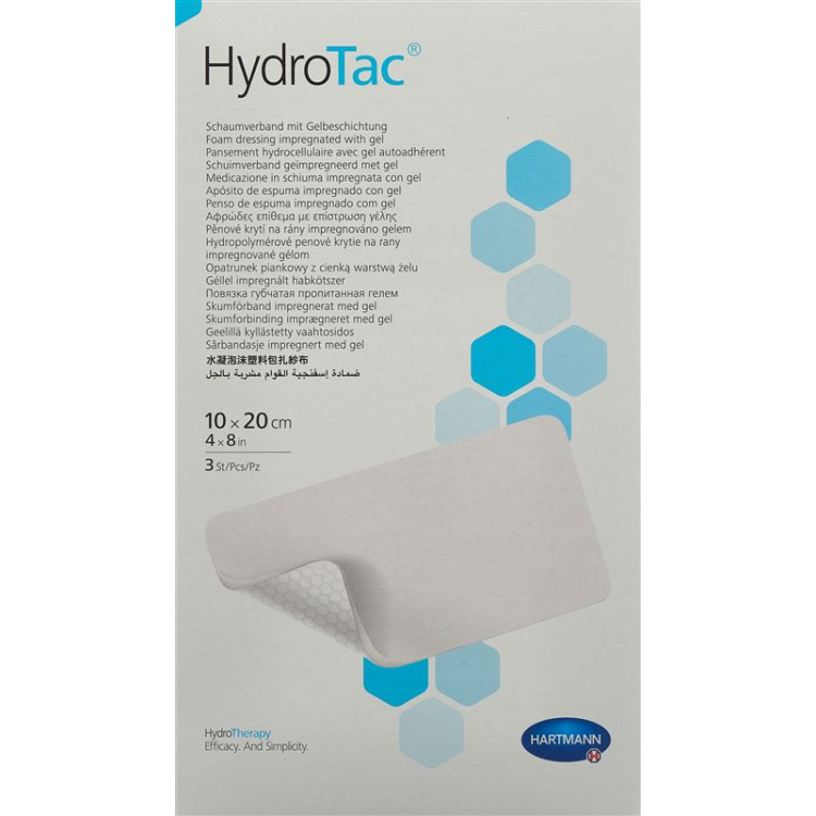 HydroTac obloga za rane 10x20cm sterilna 3 kos