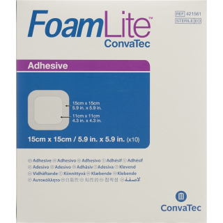 Foam Lite Convatec silicone foam dressing 15x15cm 10 pcs