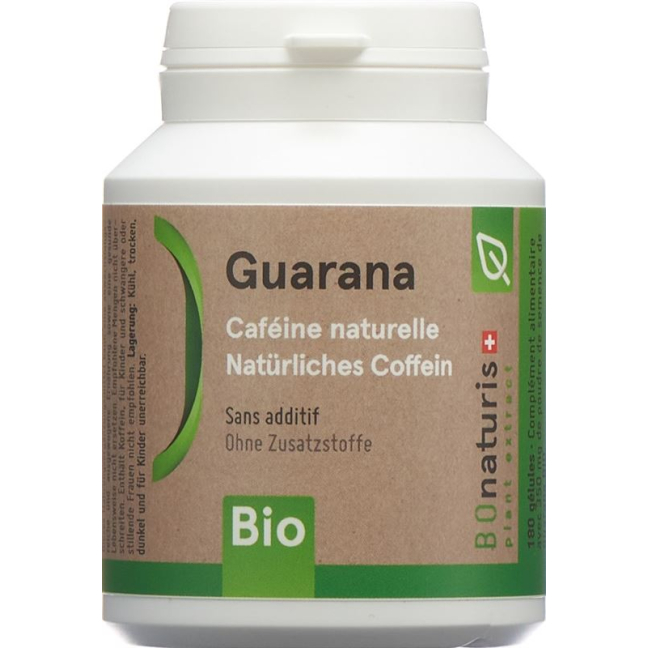 BIOnaturis Guarana Kaps 350 mg Bio 180 Stk