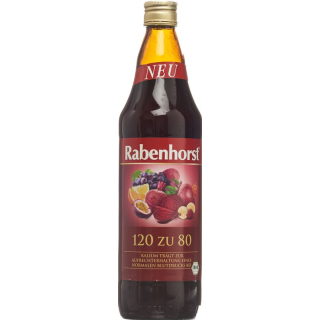 Rabenhorst 120 to 80 juice organic bottles 7.5 dl