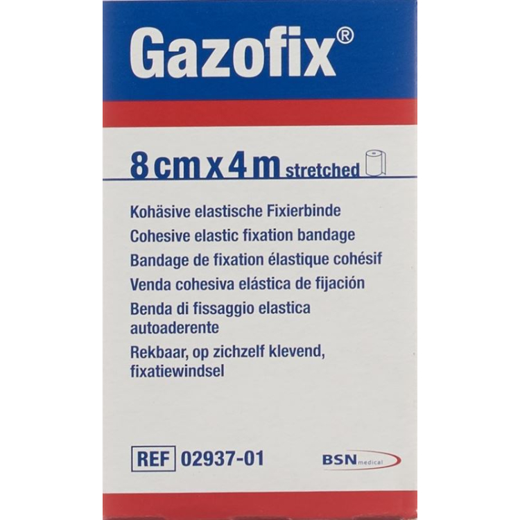 Gazofix cohesive bandage 8cmx4m skin-colored latex-free