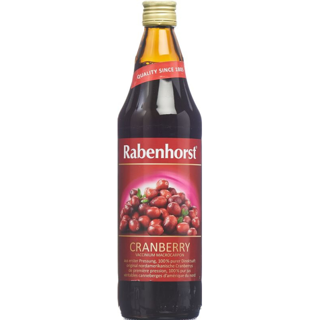 Rabenhorst Cranberry Muttersaft 6 Fl 750 ml