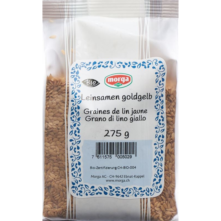 Morga Linseed zlatno žuta organska vrećica 275 g