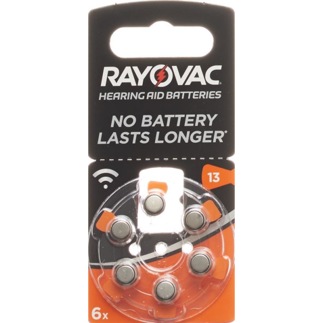 Rayovac battery hearing aids 1.4V V13 6 pcs