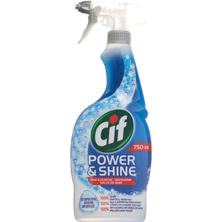 CIF Produit de nettoyage pour salle de bain Power & Shine (750 ml)