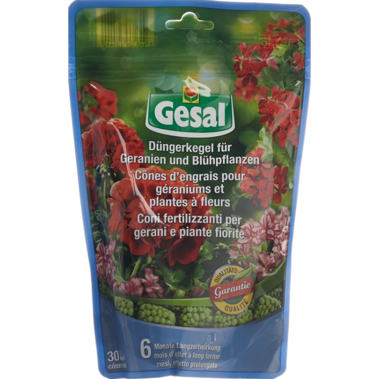 កោណជី Gesal សម្រាប់ geraniums និងរុក្ខជាតិផ្កា 30 កុំព្យូទ័រ