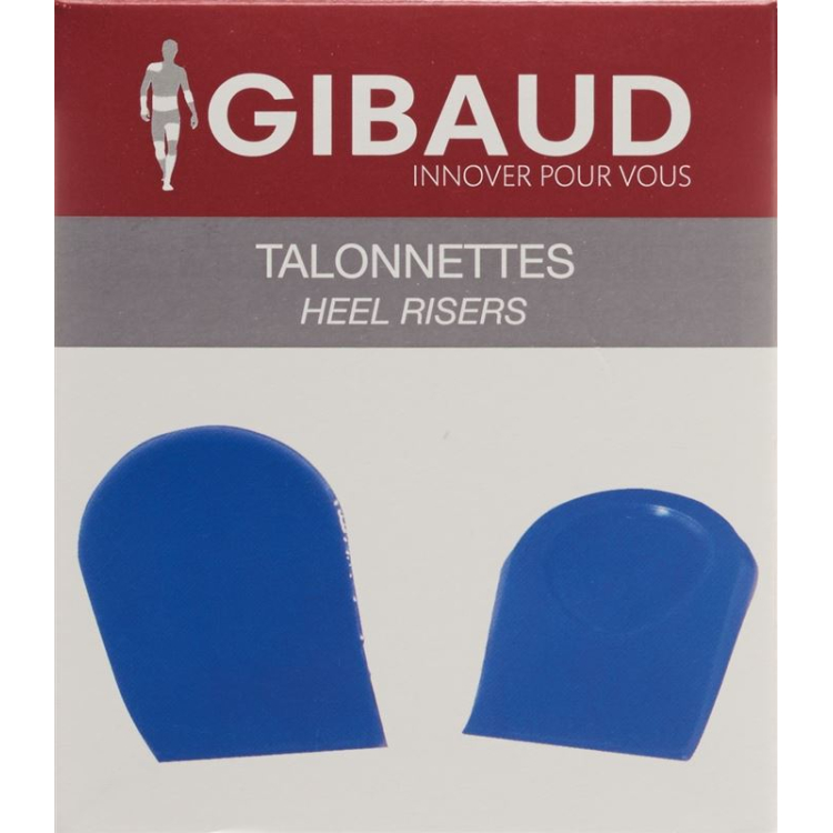 GIBAUD hielpads Gr2 39-42 silicone blauw 1 paar