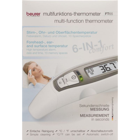 Beurer termómetro multifunción 6in1 FT 65